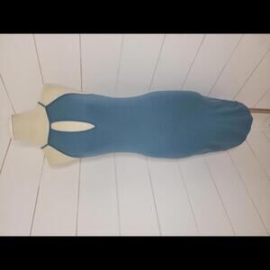 Don't Ask Why one size o/s blue midi bodycon dress